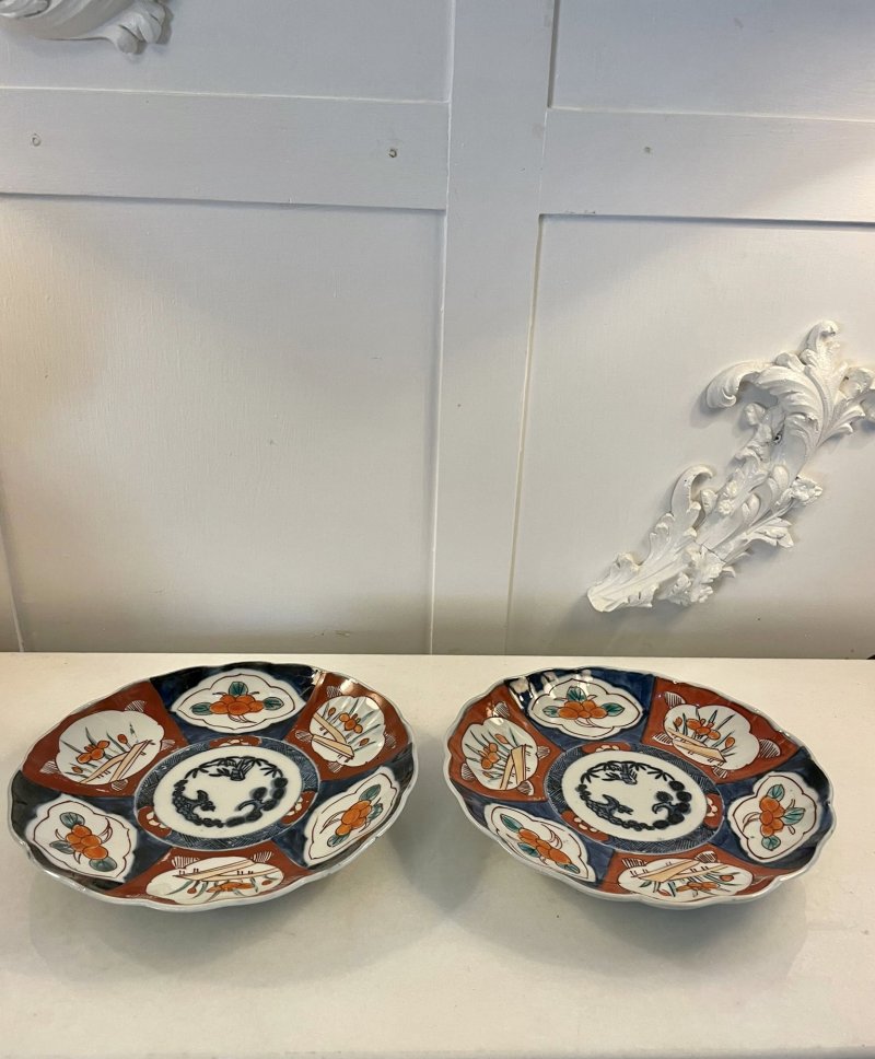 Pair of Antique Japanese Quality Imari Plates